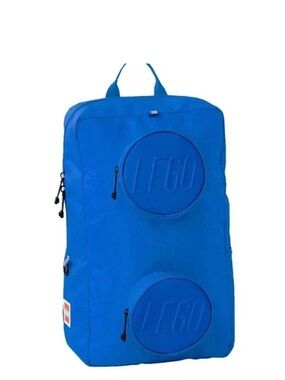 Lego Blue Backpack with Raised Logo Studs